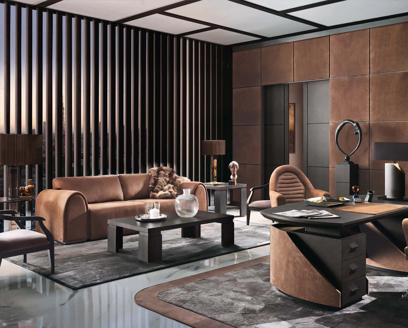 為證券公司首席執(zhí)行官設(shè)計(jì)豪華辦公室