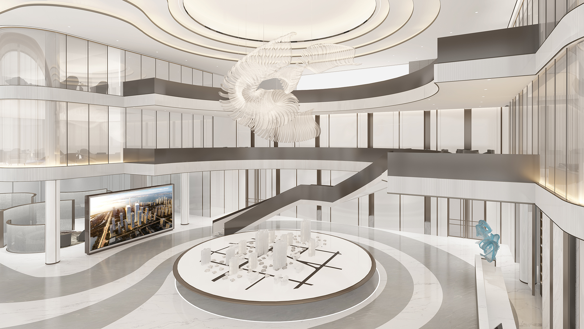 恒力環(huán)企售樓處設(shè)計(jì)，軟裝陳設(shè)設(shè)計(jì)方案「圖」