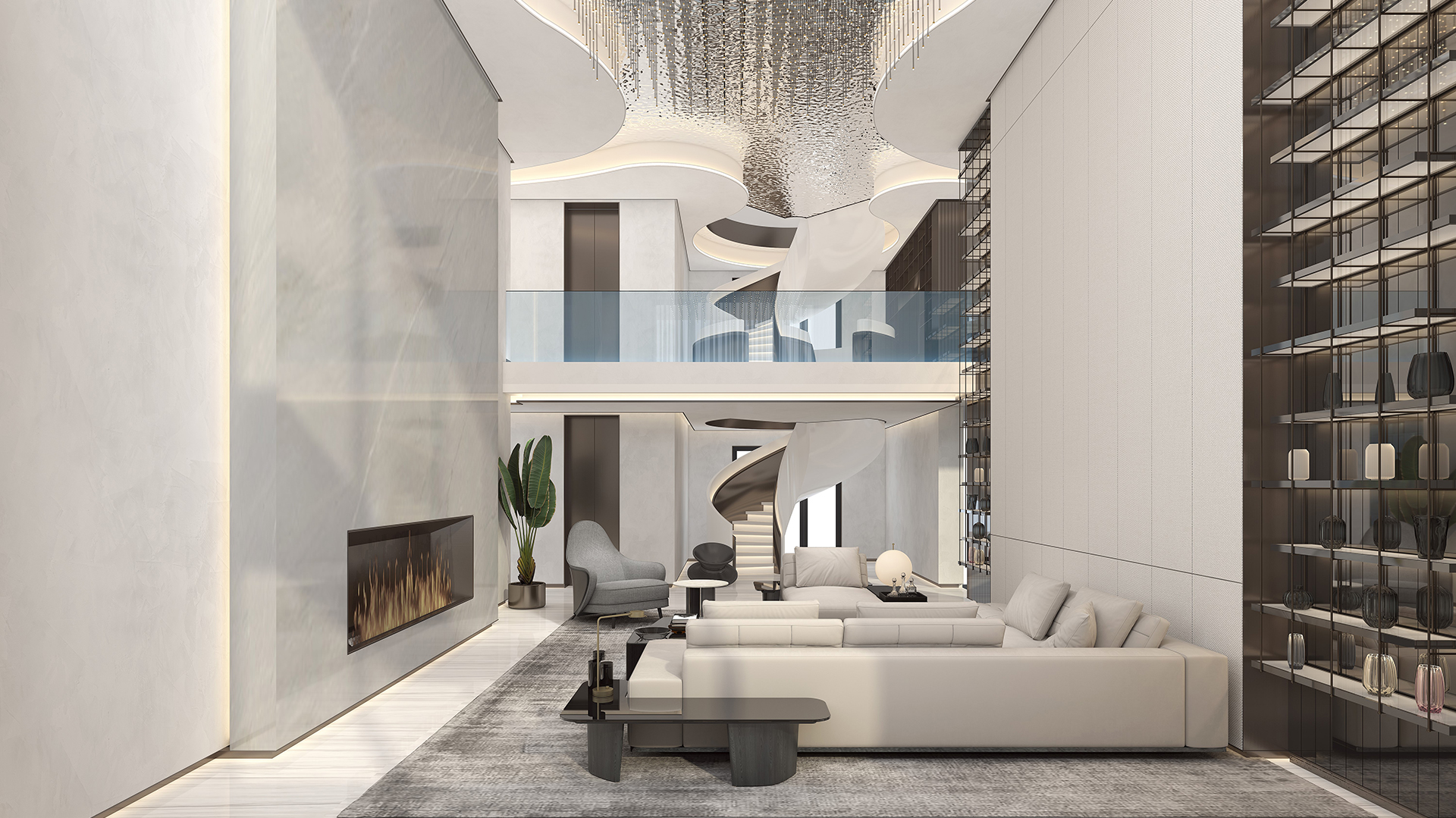 北京順義900㎡現(xiàn)代簡約的別墅室內設計方案	「多圖」