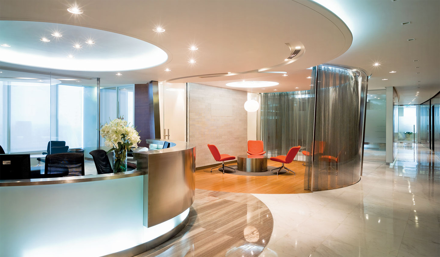 保險公司前廳前臺設(shè)計效果圖