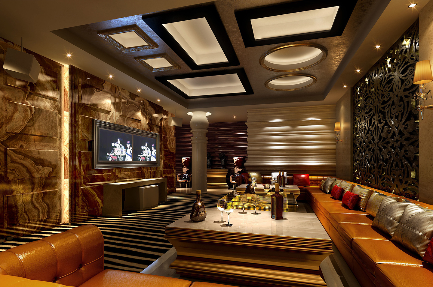 夜總會包間設(shè)計裝修效果圖