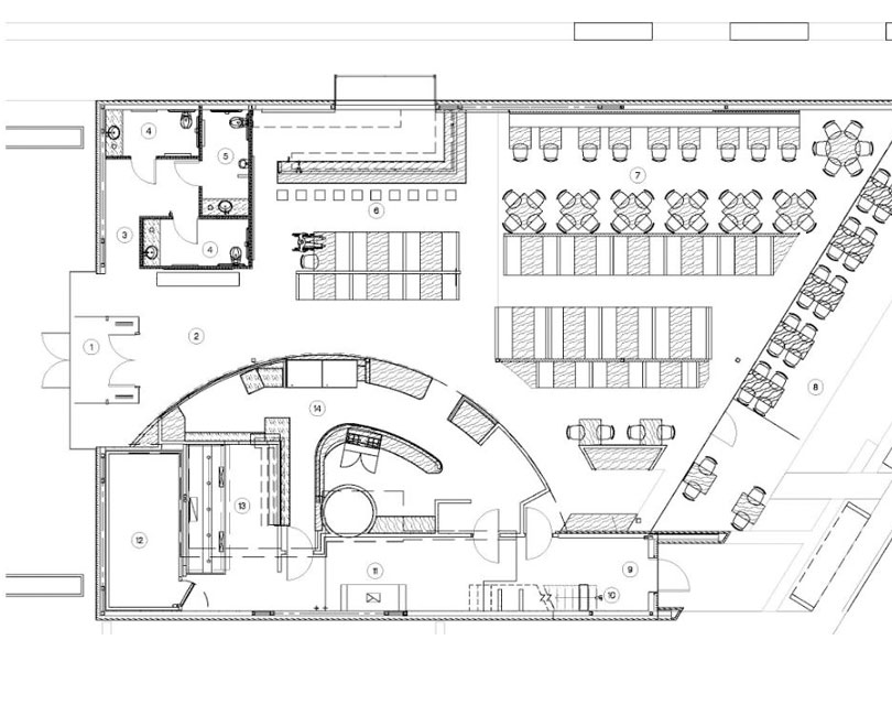 設(shè)計(jì)酒吧餐廳平面圖時(shí)要考慮的 6 個(gè)因素