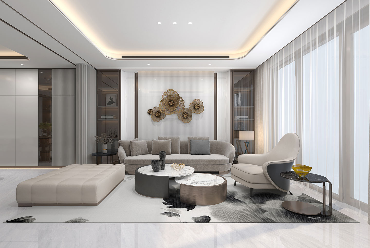 北京豐臺(tái)私人別墅豪宅560㎡室內(nèi)設(shè)計(jì)方案「圖」