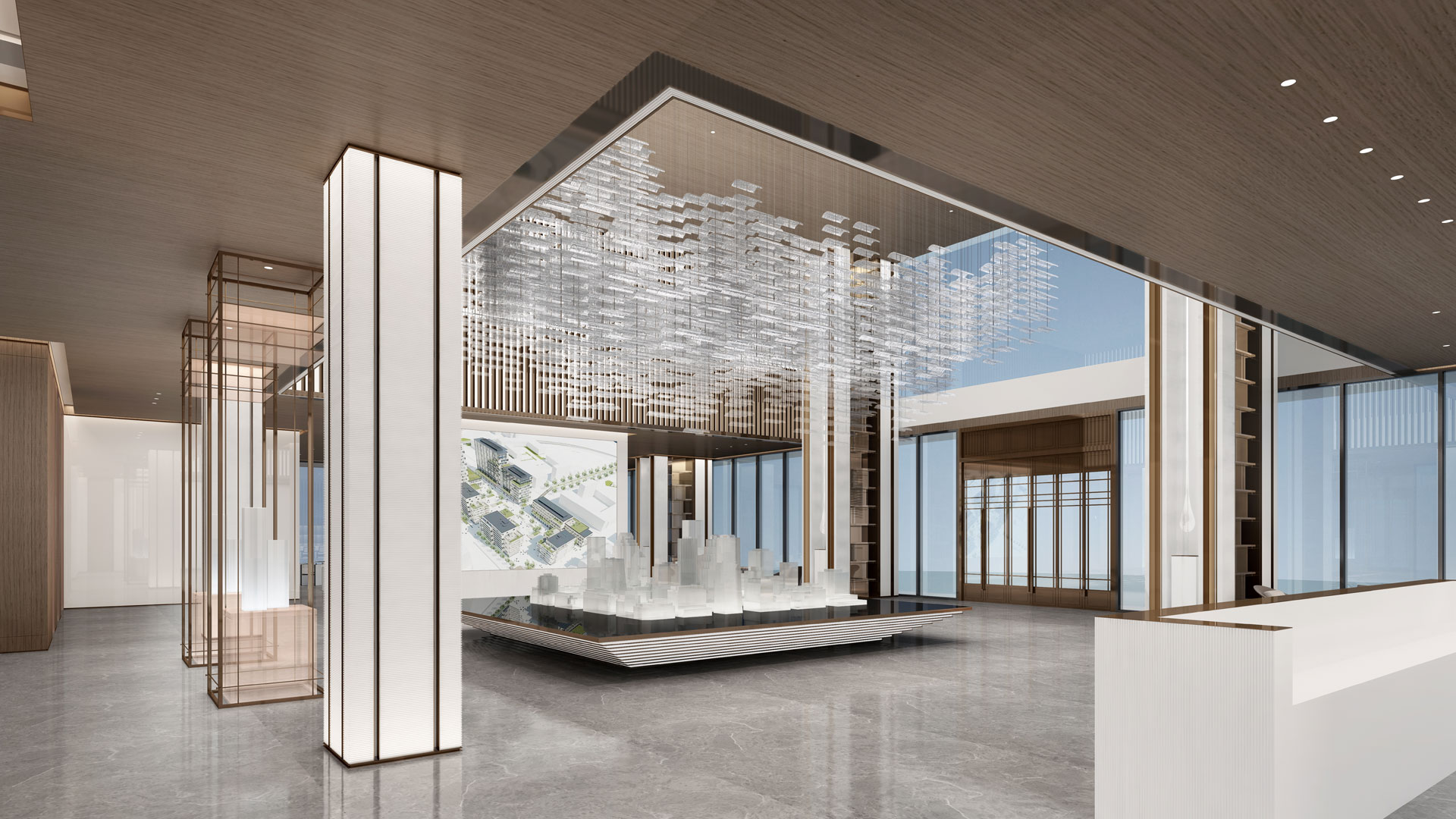 恒力-蘇州吳江售樓處室內(nèi)設(shè)計(jì)效果圖